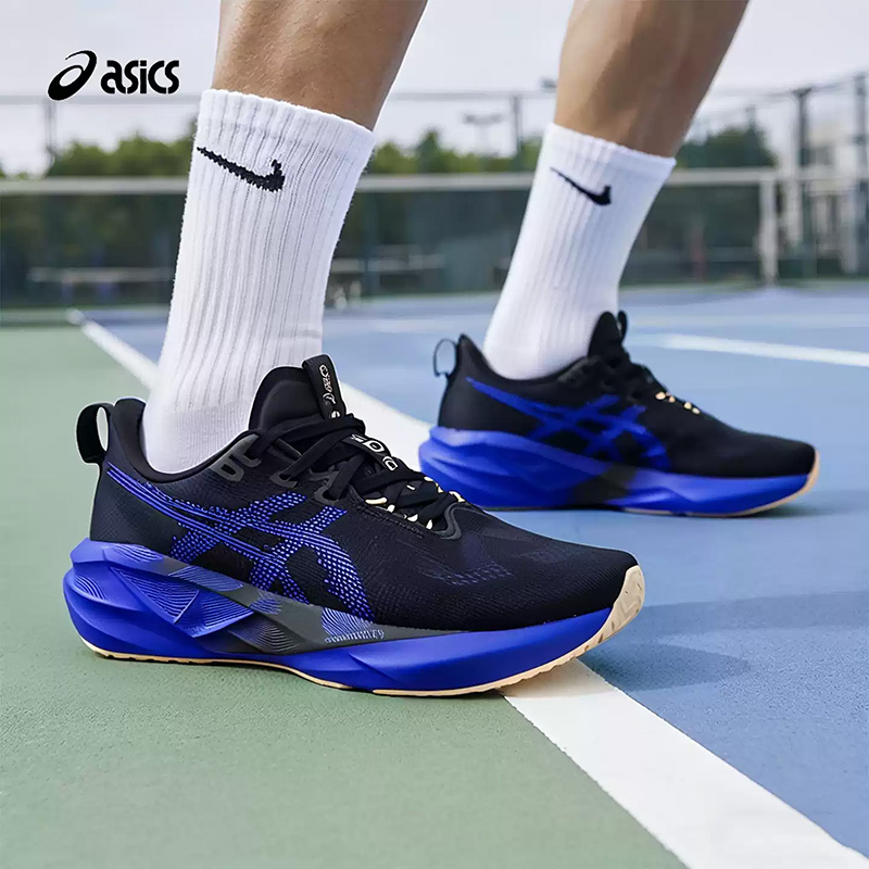 Asics NOVABLAST 5 Negro Azul R - Running Gear Asics reseña y precio