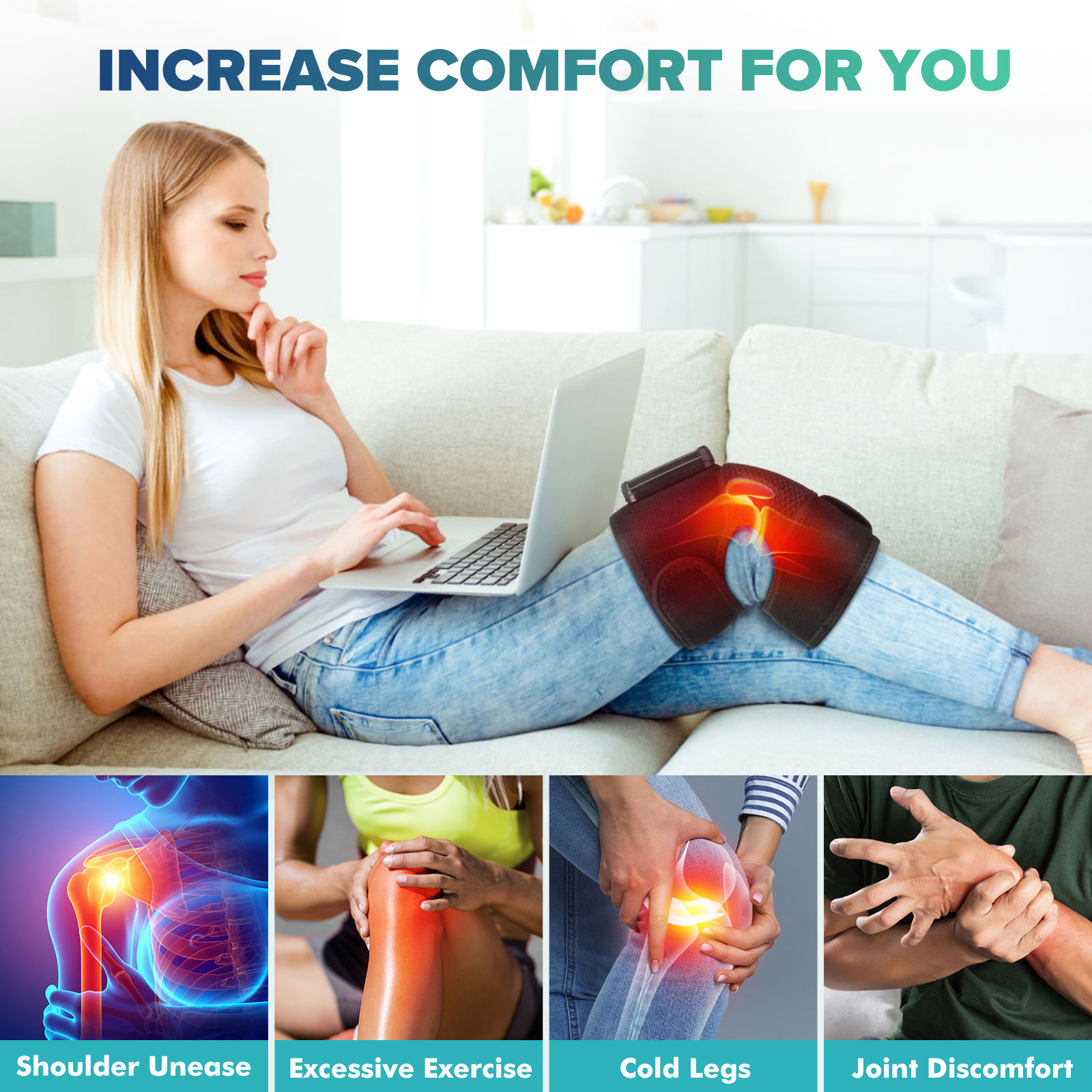 Masajeador Térmico para Rodill - Knee Support Brace reseña y precio